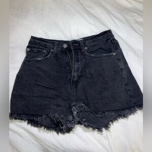 Abercrombie Black High Rise Cutoff Denim Shorts Size 26 – Great Condition
